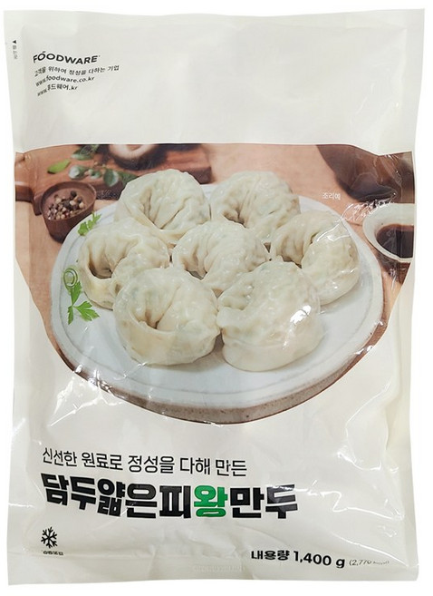 담두 얇은피 왕만두 1.4kg, 1개