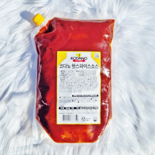 코다노 핫스파이스소스 2kg 매운치킨 닭꼬치 매운 닭강정 양념 불닭 볶음, 1개