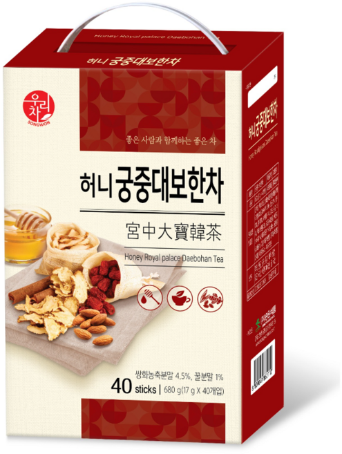 우리차 허니 궁중 대보한차, 17g, 40개입, 1개