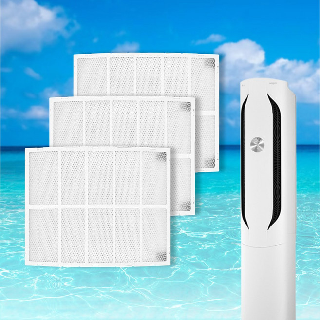 LG 휘센 에어컨필터 스탠드형 듀얼 스마트 2in1 위너 칸 벽걸이 타워플러스I 손연재 크라운 신형 구형 호환, 1세트, 위너 칸 신형 기본세트(플러스3EA)