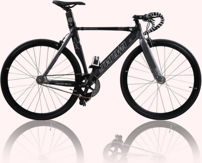 2025 언노운 싱귤러리티2 샤크 픽시자전거, 1개, 480cm, 매트블랙/그레이