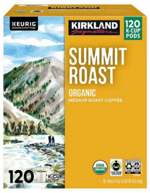 커클랜드 큐리그 캡슐커피 써밋 로스트 120개 x2박스, 2개, 1개입