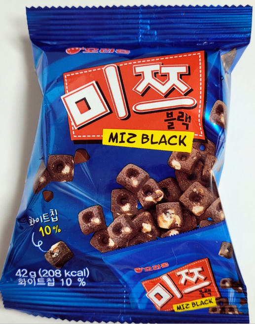 오리온 미쯔 블랙 스낵 과자, 42g, 24개