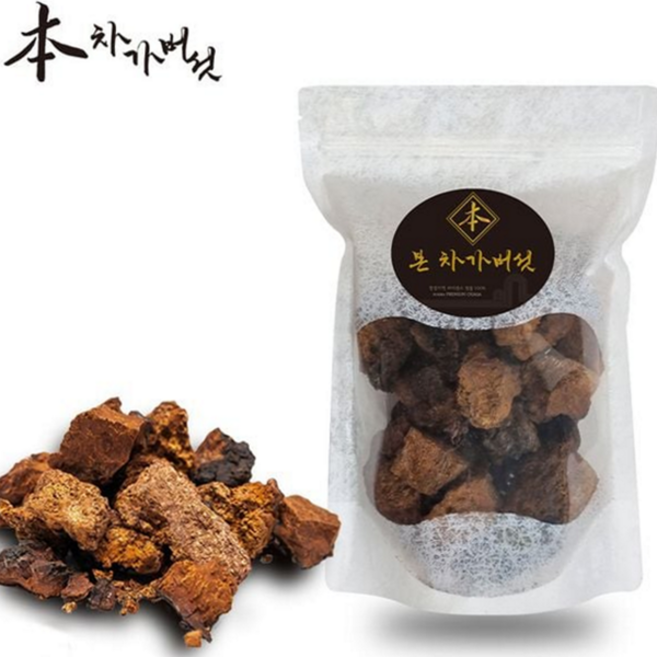 차가버섯 원물 프리미엄 야생 러시아 차가버섯 덩어리 건강 영양제 추출물 버섯통 농축액 티백 발효 자작