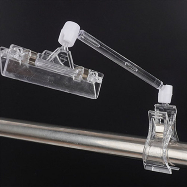 곰박스 관절 POP 투명집게 1P 집게클립, 소