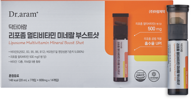 닥터아람 리포좀 멀티비타민 미네랄 부스트샷 이중제형, 1개, 7회분