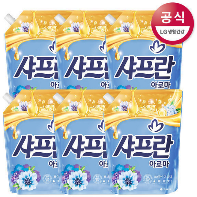 기분좋은향기 샤프란 섬유유연제 프레쉬, 2.1L