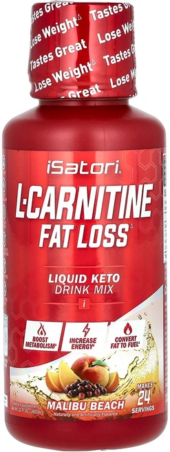 Isatori L-Carnitine Malibu Beach 12 fl oz 360 ml, 1개 - 쿠팡