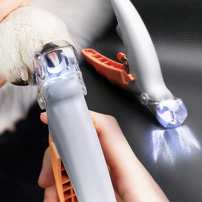 발톱 혈관이 보이는 반려동물 강아지 고양이 LED 발톱깎이, 1개, 혼합