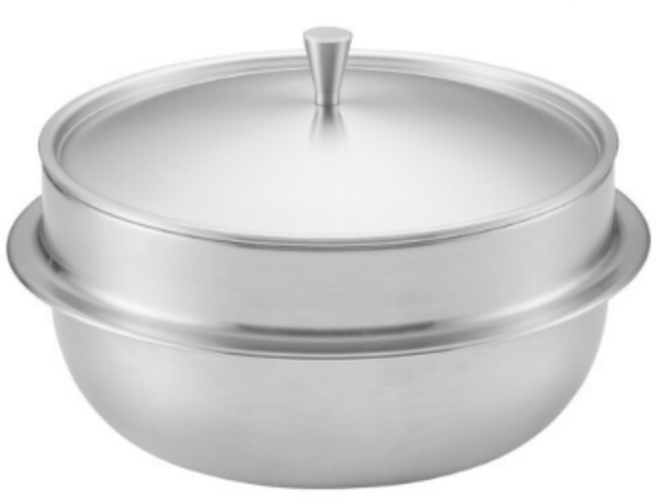 쿡에버 IH 통3중 인덕션 뚝배기 12cm / 스텐 냄비 계란찜 솥밥, 단품_누보 통3중 뚝배기 20cm, 1개