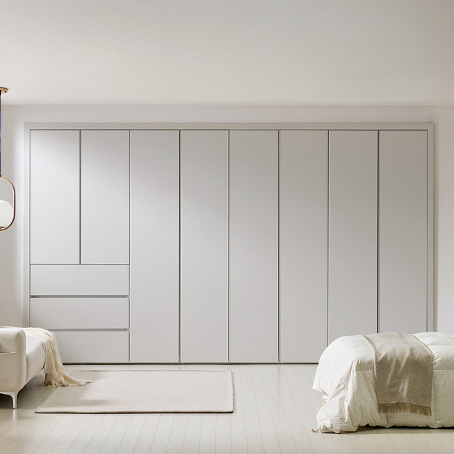 보루네오 E0 네오3단서랍 붙박이장 여닫이 300cm 10자