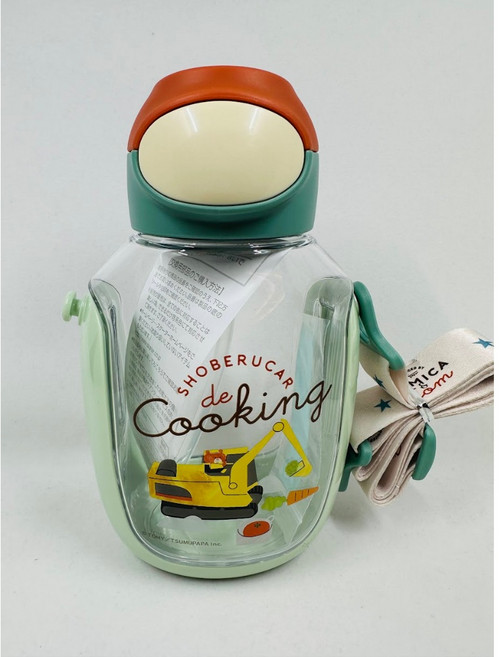 Skater 工程車 挖土機 怪手 吸管兒童水壺 530ml, 1個, 備用吸管