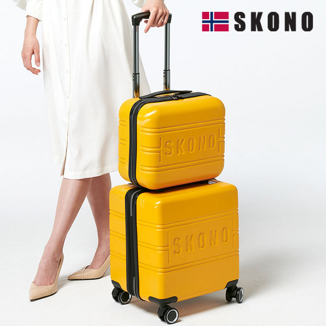 [스코노] 스퀘어 기내반입용 여행가방 2종세트 (캐리어+레디백)