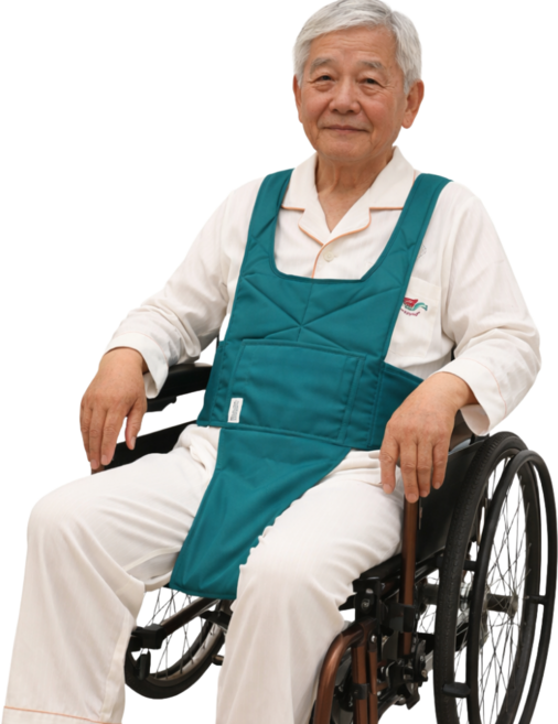 베리온스 휠체어 상체고정 보호밴드 낙상방지 착용보조 안전벨트(사은품 지급), 1개, 그린