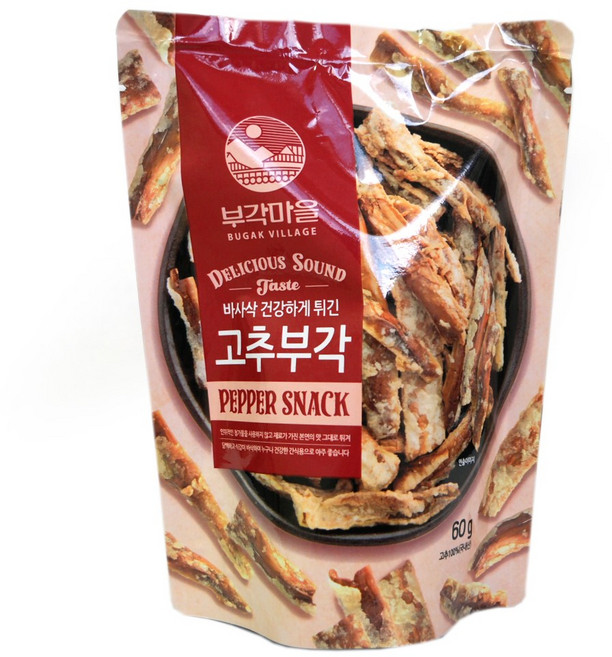 고추부각 60g 튀각 고추 부각 부각마을 건강한 간식 쪽빛누리, 1개