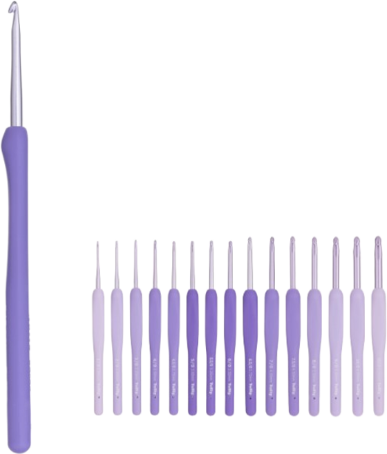 튤립 에티모 무라사키 라벤더 코바늘 단품 모사용
