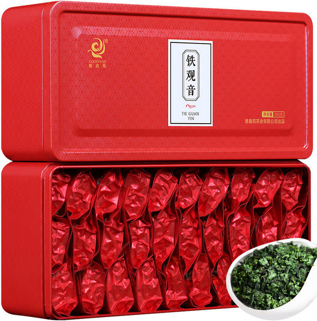 중국 복건성 전통 안계 철관음차 개별포장 1+1 60개입, 철관음차 총 2세트, 철관음차 총 2세트 * 2개