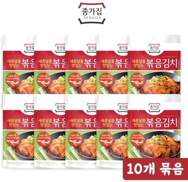 종가집 볶음김치100g X 10팩, 100g, 10개