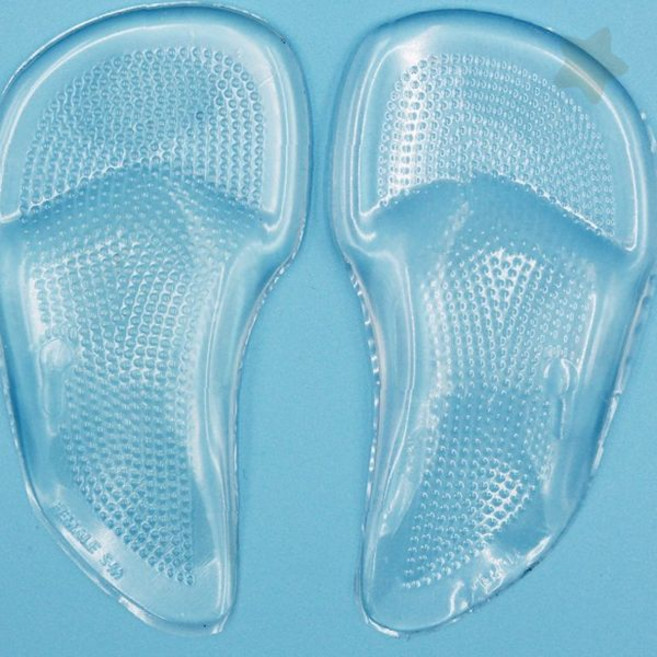 젤 아치 쿠션 깔창 발바닥 압력분산 충격흡수 보행편의 발편한 실리콘, 1개