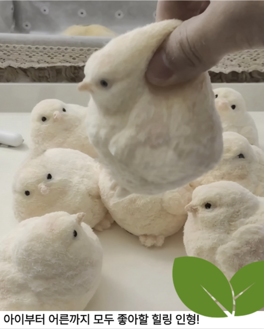 말랑말랑 병아리 인형 / 귀여운 스트레스 해소 뽁뽁이, 1개