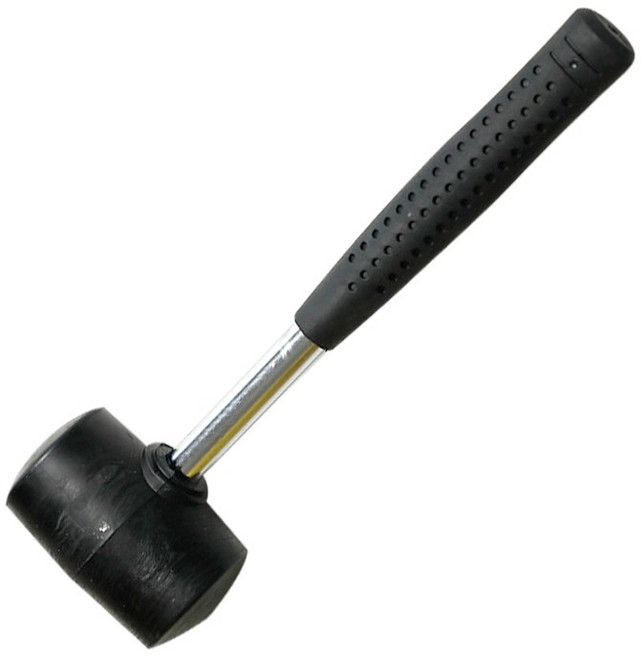 橡膠槌 槌子 羊角槌 榔頭 五金工具 居家裝潢, 1個, 膠槌 鋼管柄300g