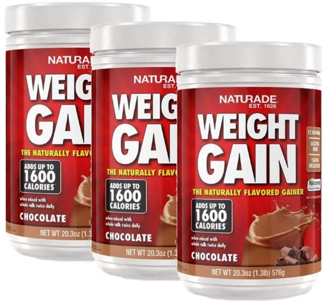 네츄레이드 웨이트게인 프로틴 분말 초코맛 Naturade Weight Gain Mix, 576g, 3개 - 쿠팡