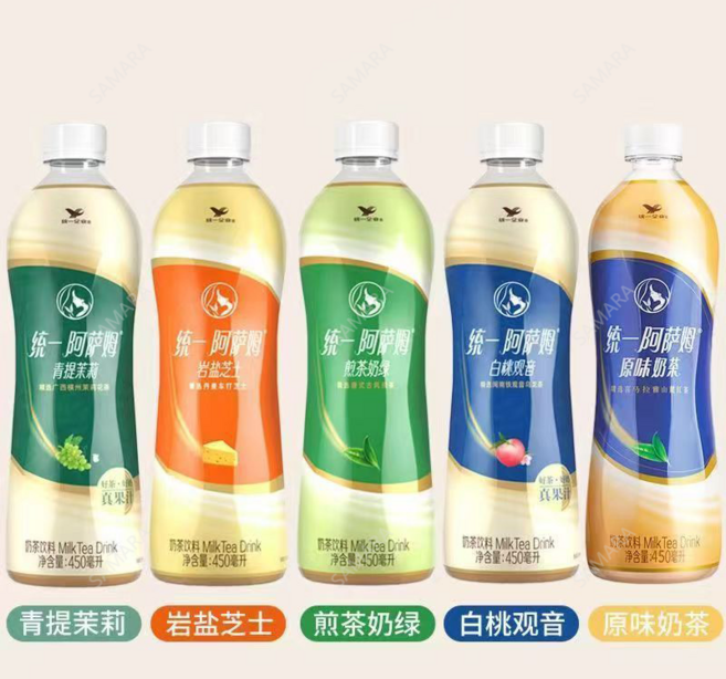 SAMARA 아쌈 밀크티 asamunaicha 차음료 중국 450ml, 5개