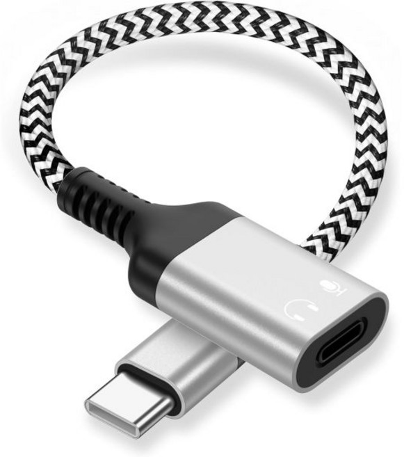 아이폰 17 16 15 Pro Max 아이패드용 USB C-라이트닝 헤드폰 오디오 어댑터 이어폰/이어버드용 타입 C 수-라이트닝 암 어댑터 변환기 동글 - 충전 불필, USB C에서 라이트닝 헤드폰 오디오 어댑터 아이폰 1