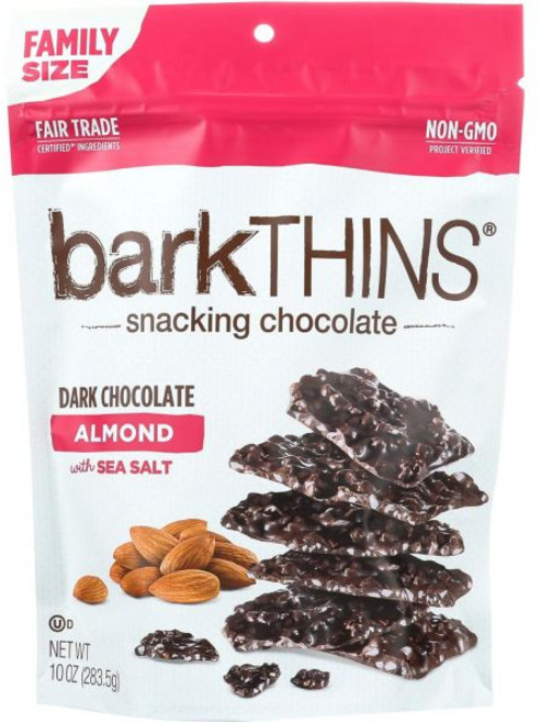 barkTHINS 초콜릿 파티 믹스 대용량 바크틴스 스낵 다크 아몬드 10온스, 283.5g, 1