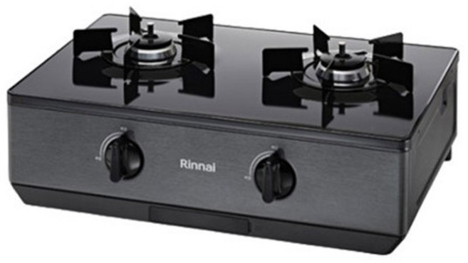 린나이 2구 가스레인지 RT-1070 (LNG/LPG 옵셥선택) 자동불꽃조절 스마트+센서 과열방지 / 5발/ 원터치자동점화, LPG