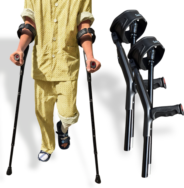 다다터 Ver.2 엘보클러치 팔꿈치 접이식 목발, 2개