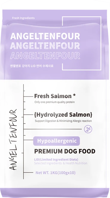엔젤텐포 강아지 LID 눈물 피부 깨끗 수제사료, 1개, 1kg, 연어 - 쿠팡