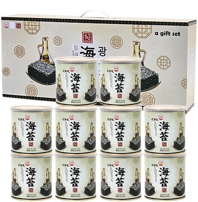 더국민 광천 재래맛김 선물세트, 30g, 10개