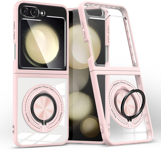 얌코 휴대폰케이스 갤럭시 z플립5 z플립6 z플립7 맥세이프 낙상 방지 핸드폰케이스 360도 회전 거치대