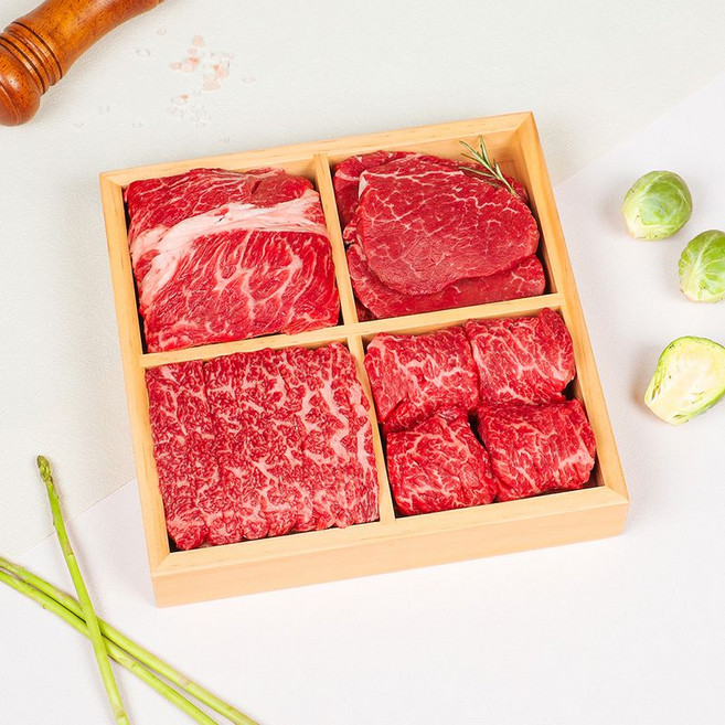 1등급 국내산 소고기 등심채끝부채특수, 1개, 1kg