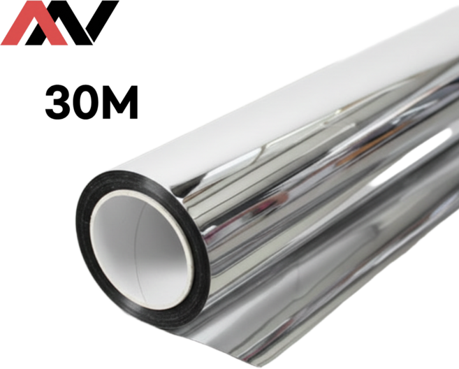 ( 30M ) AAV 반사필름 IR 70~90% 보온보냉 창문 썬팅지 1롤 도매, 80%