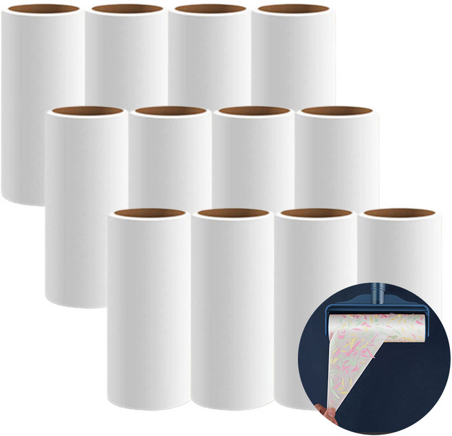 퍼스키 돌돌이 리필 사선컷팅 테이프, 12개