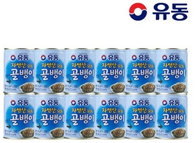 유동 [T] 자연산골뱅이 300g x12개, 12개