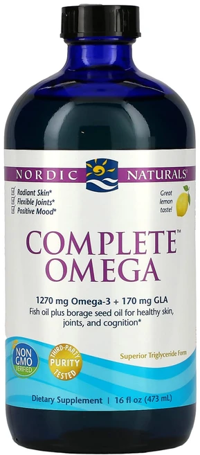 Nordic Naturals 콤플리트 오메가 레몬 맛 16 액량 온스 (473 ml), 1개 - 쿠팡