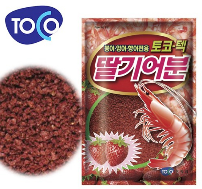 통통피싱 토코 토코텍 딸기어분 420g 민물낚시 떡밥, 420kg, 1개