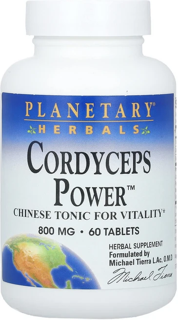 Planetary Herbals 동충하초 분말 800mg 60정(1정당 400mg), PlanetaryHerbals동충하초분말800mg60정, 1개, 60정 - 쿠팡