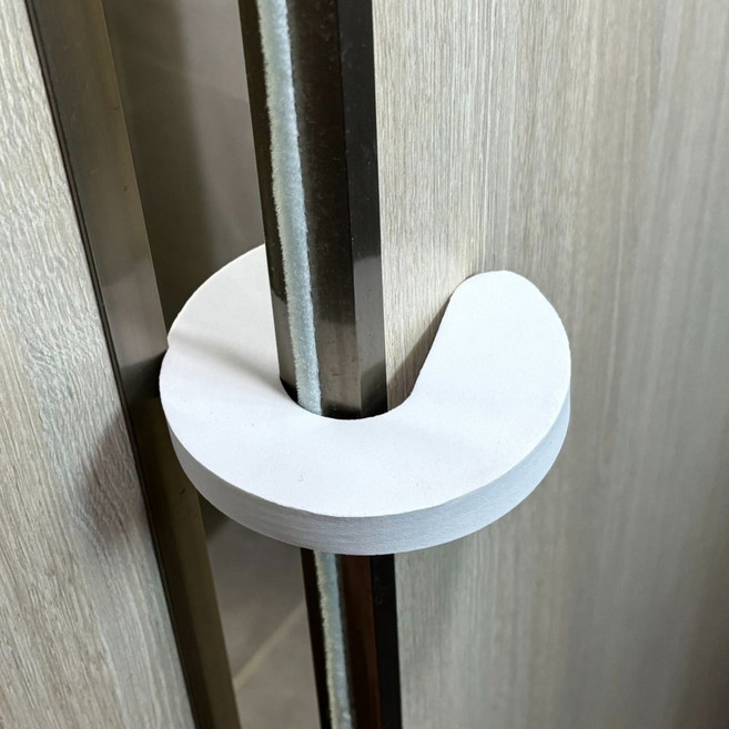 문끼임방지 도어스토퍼 문끼임 방지 손 보호 문닫힘 스폰지 흰색(1256EA), 본상품선택, 1개