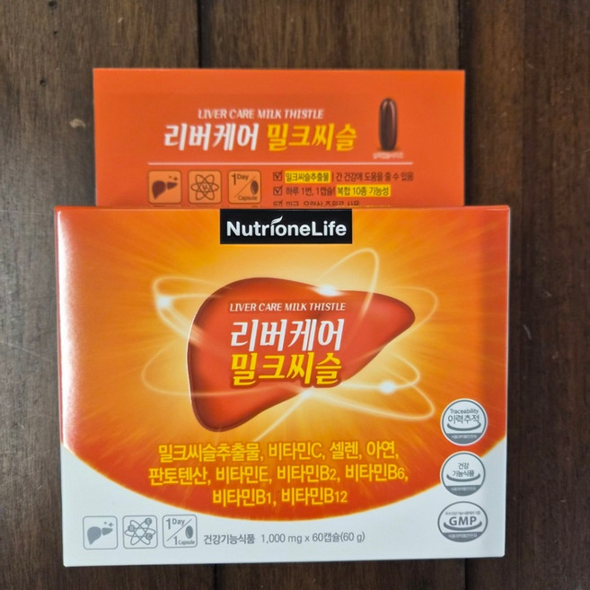 뉴트리원 리버케어 밀크씨슬 x 60캡슐 (+사탕1개증정), 60정, 1개
