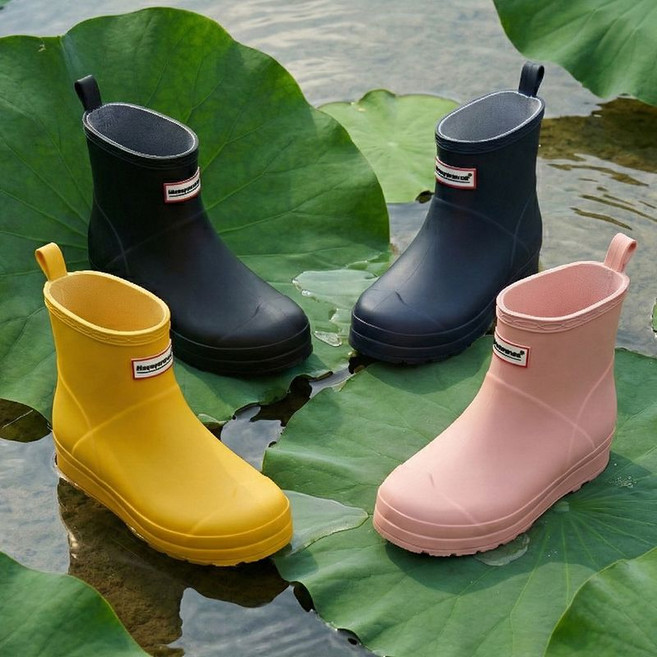 페이퍼플레인키즈 아동 키즈 장화 숏 레인부츠 주니어 어린이 여아 초등 패션 레인 슈즈 남아 유아 방수 장마 신발