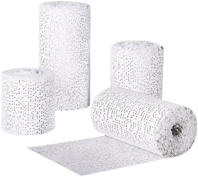 숲인더시티 미술용 석고붕대 손뜨기 미술재료, 12개, 20 x 2.7m