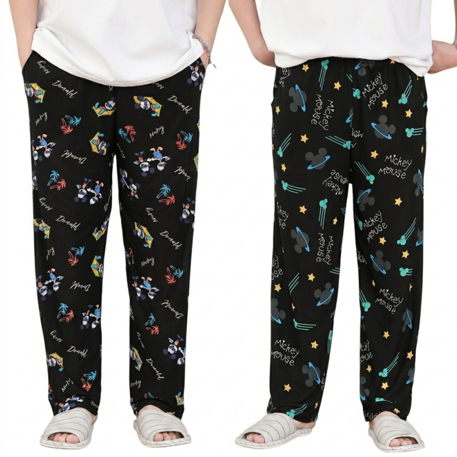 투와이 디즈니 남성 여성 아이스 바지 2장 세트 2810S (잠옷/홈웨어)