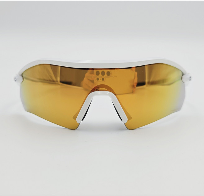 오클리 레이다 플레이트 9495D 05 유광 화이트 프리즘 24K 편광 러닝 야구 등산 라이딩, 1개