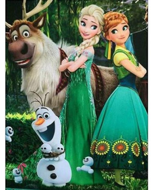 디즈니보석십자수 겨울왕국 어린이보석십자수 DIY키트 DLT21051245, 40*50cm, 1개