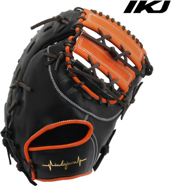 인코자바 1루미트 야구 1루수글러브 RP FM-ST M(BK/OR)25 12.75인치, 우투(왼손착용)
