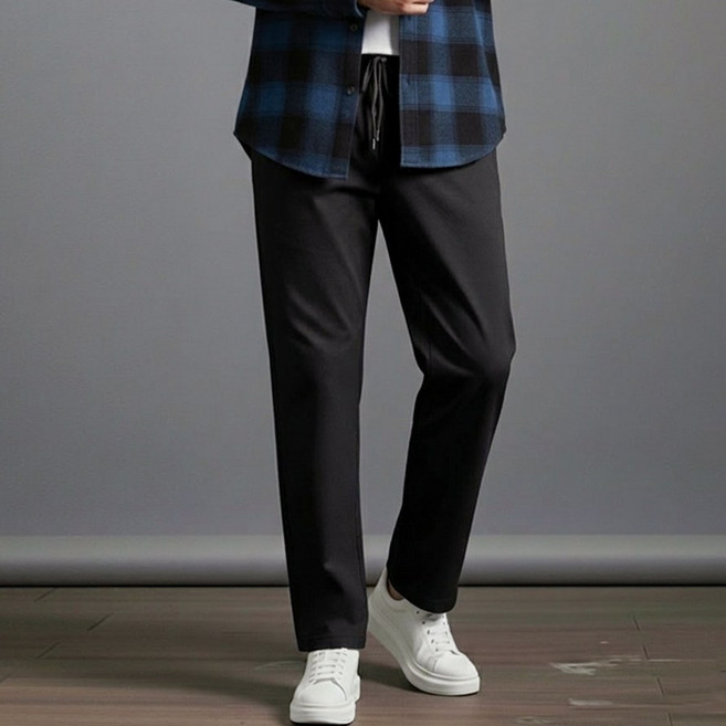 스댕클럽 남성용 치즈스판 밴드 기본 면바지 SJM3316